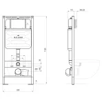 Инсталляция для унитаза Milleau MR0425-A5.0