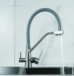 Смеситель для кухни с гибким изливом Shevanik S968L