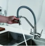 Смеситель для кухни с гибким изливом Shevanik S968L