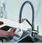 Смеситель для кухни с гибким изливом Shevanik S968L