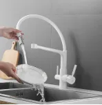 Смеситель для кухни с гибким изливом Rose R658C
