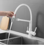 Смеситель для кухни с гибким изливом Rose R658C