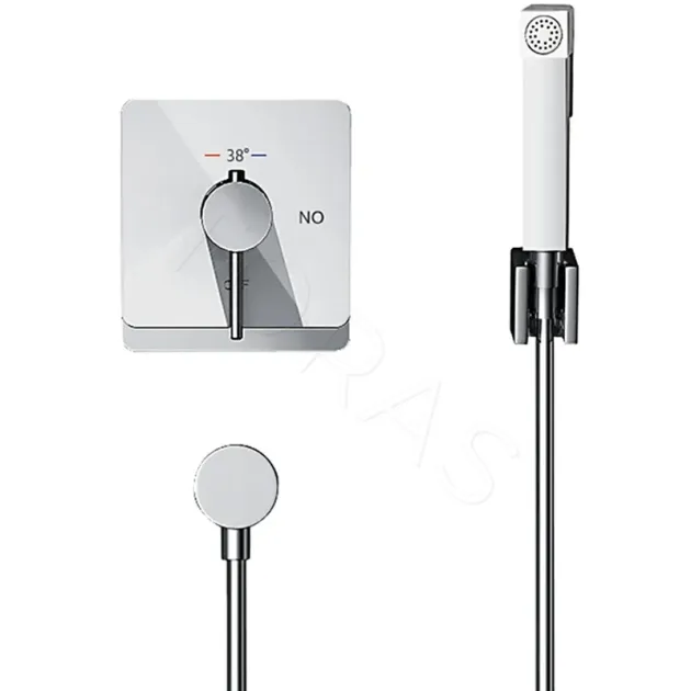 Смеситель с гигиеническим душем с термостатом Rose R105C