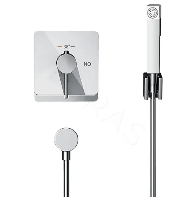 Смеситель с гигиеническим душем с термостатом Rose R105C