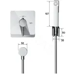 Смеситель с гигиеническим душем с термостатом Rose R105C