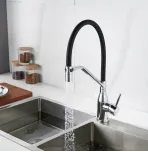 Смеситель для кухни с гибким изливом Shevanik S343-3