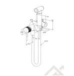 Смеситель с гигиен.душем MILLEAU Tissage ML12056BK-BN с монтажным блоком (встройка), Никель браш