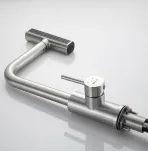 Смеситель для кухни с выдвижным изливом Shevanik S263L