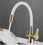 Смеситель для кухни с гибким изливом Shevanik S668E