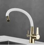 Смеситель для кухни с гибким изливом Shevanik S668E