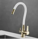 Смеситель для кухни с гибким изливом Shevanik S668E