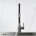 Смеситель для кухни с гибким изливом Shevanik S343T-3