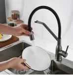 Смеситель для кухни с гибким изливом Shevanik S343T-3