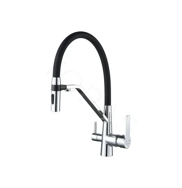 Смеситель для кухни с гибким изливом Shevanik S278