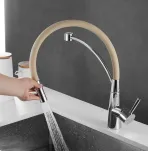 Смеситель для кухни с гибким изливом Shevanik S743-2