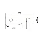 Смеситель для ванны Rose R2702