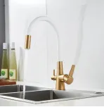 Смеситель для кухни с гибким изливом Shevanik S668G