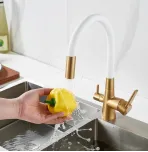 Смеситель для кухни с гибким изливом Shevanik S668G