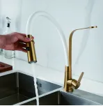 Смеситель для кухни с гибким изливом Shevanik S943G-1