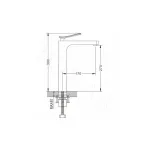 Смеситель для умывальника Rose R2311F