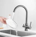 Смеситель для кухни с подключением к фильтру воды Shevanik S128T