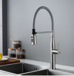 Смеситель для кухни с гибким изливом Shevanik S123L-9