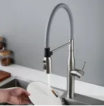 Смеситель для кухни с гибким изливом Shevanik S123L-9