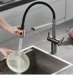Смеситель для кухни с гибким изливом Rose R358T