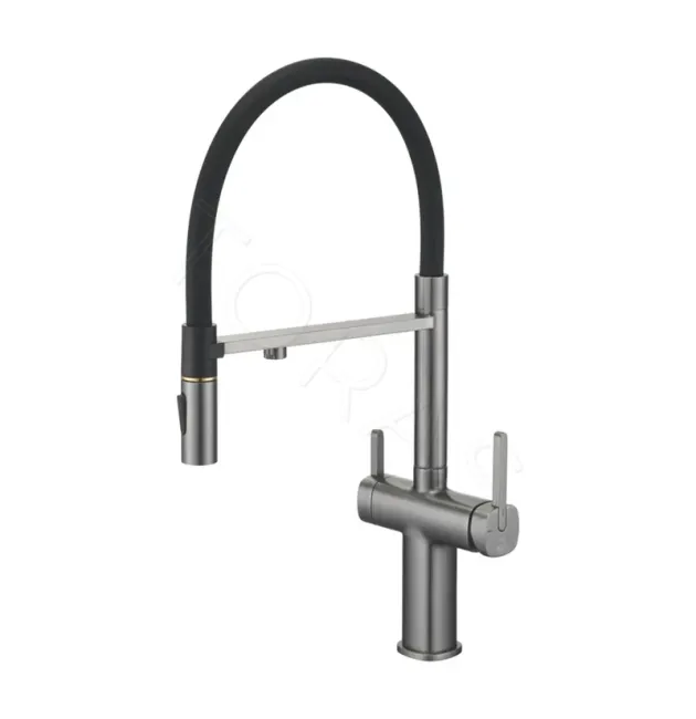 Смеситель для кухни с гибким изливом Rose R358T