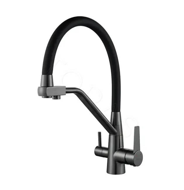 Смеситель для кухни с гибким изливом Shevanik S968T
