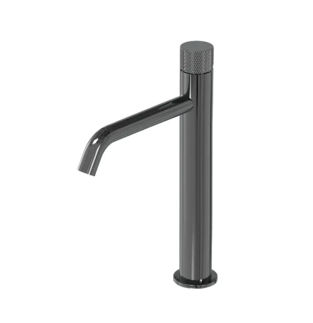 Смеситель для раковины на столешницу MILLEAU Tissage ML0326KLH-GM, Оружейная сталь