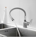 Смеситель для кухни с гибким изливом Shevanik S443-9