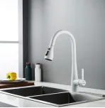 Смеситель для кухни с выдвижным изливом Shevanik S363C