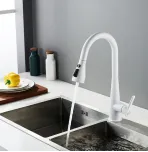 Смеситель для кухни с выдвижным изливом Shevanik S363C