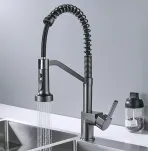 Смеситель для кухни с гибким изливом Shevanik S963T