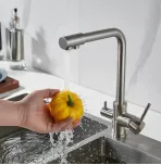 Смеситель для кухни с подключением к фильтру воды Shevanik S328L
