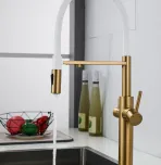 Смеситель для кухни с гибким изливом Shevanik S478G