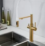 Смеситель для кухни с гибким изливом Shevanik S478G