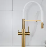 Смеситель для кухни с гибким изливом Shevanik S478G