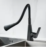 Смеситель для кухни с гибким изливом Shevanik S543H-3
