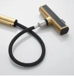 Смеситель для кухни с выдвижным изливом Shevanik S263G