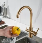 Смеситель для кухни с подключением к фильтру воды Shevanik S128G