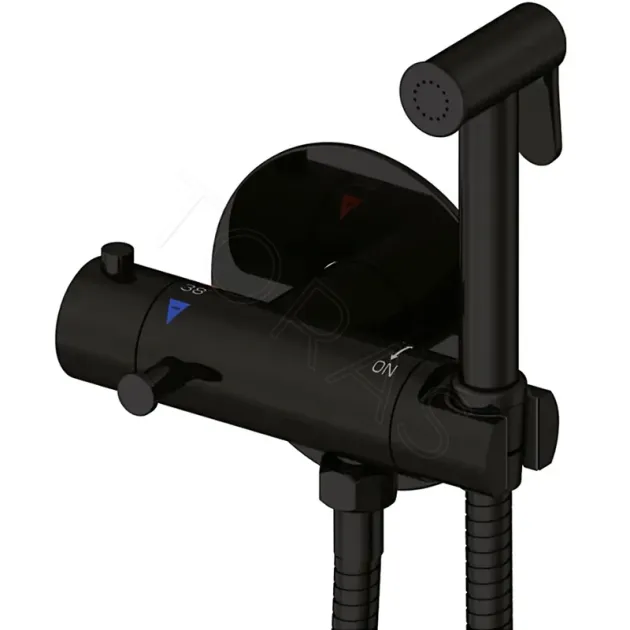 Смеситель с гигиеническим душем с термостатом Rose R915H