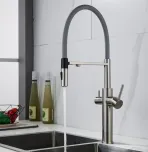 Смеситель для кухни с гибким изливом Shevanik S478L
