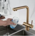 Смеситель для кухни с подключением к фильтру воды Shevanik S468G