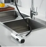 Смеситель для кухни с выдвижным изливом Shevanik S263