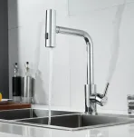 Смеситель для кухни с выдвижным изливом Shevanik S263