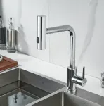 Смеситель для кухни с выдвижным изливом Shevanik S263