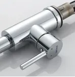 Смеситель для кухни с выдвижным изливом Shevanik S263