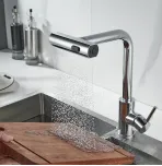 Смеситель для кухни с выдвижным изливом Shevanik S263